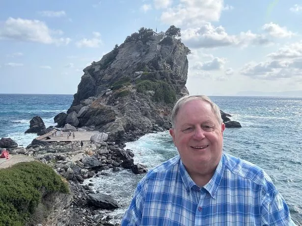 Dave in front of the sea