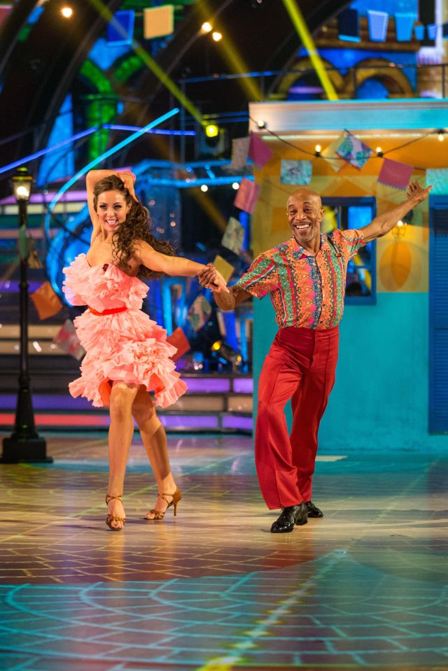 Amy Dowden and Danny John-Jules dancing on Strictly Come Dancing.
