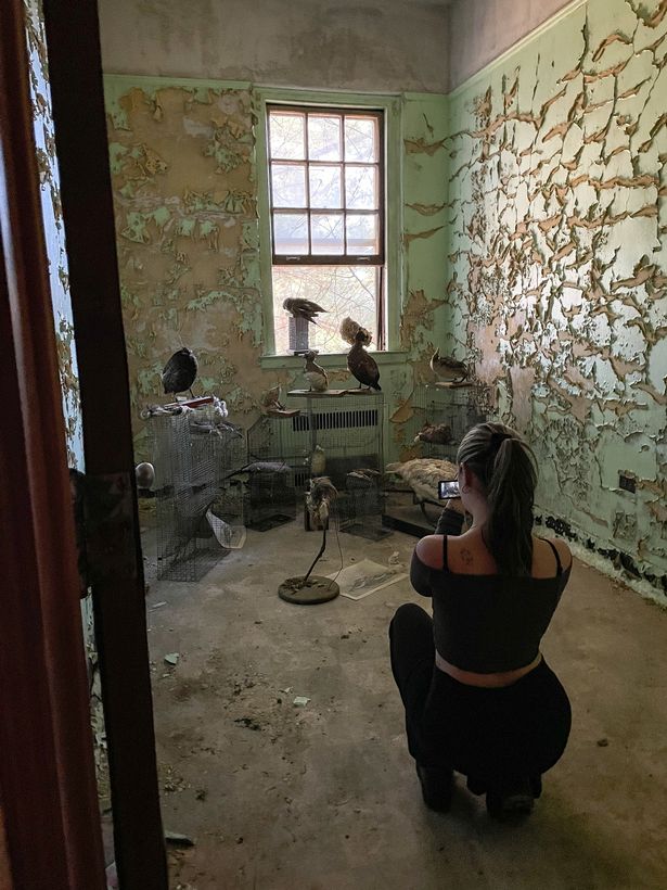 Jamie Marie pictured inside the Mansfield Training School