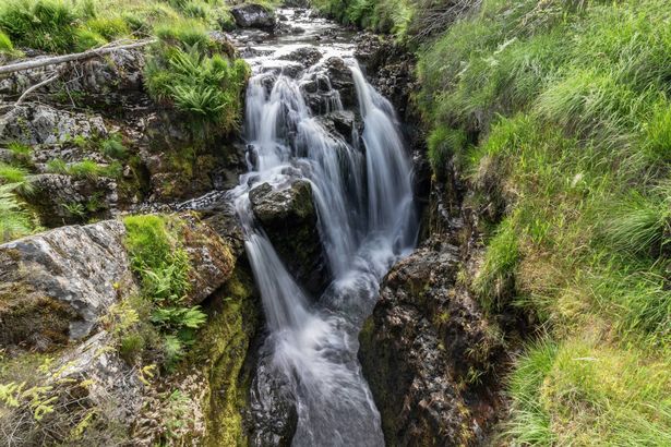 You'll see rushing waterfalls here