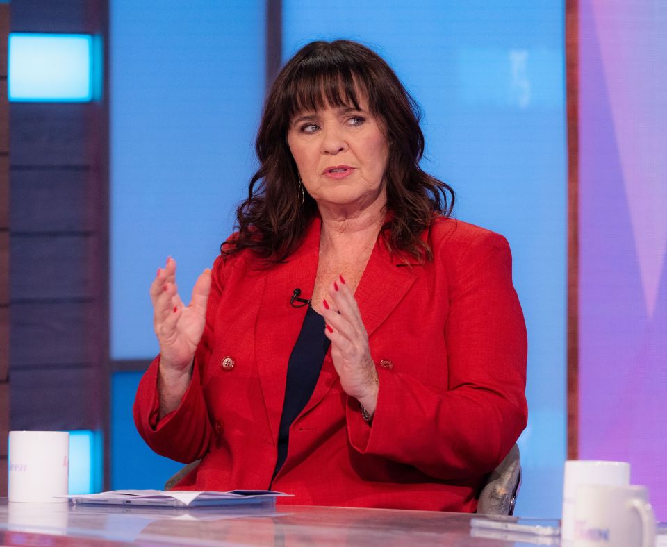 Coleen Nolan on the TV show "Loose Women" in London.