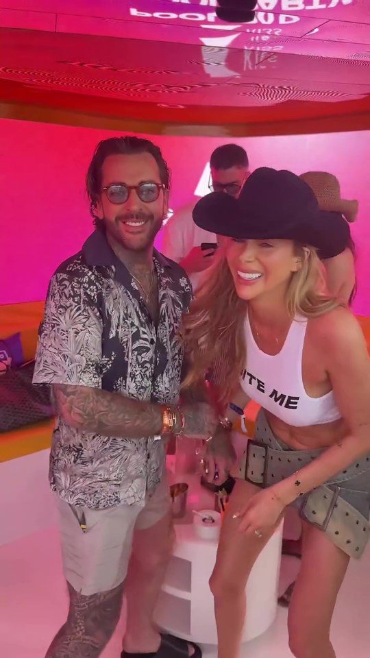 Olivia Attwood and Pete Wicks in Ibiza.