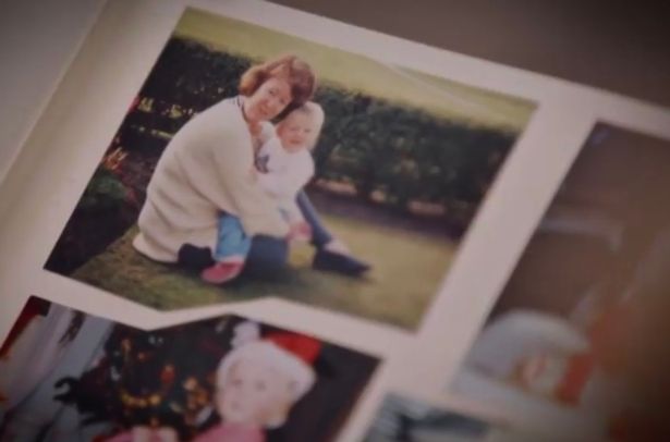 A photo album containing photos of Married at First Sight UK star Sarah and her late mother Julie in a scene from the E4 show.