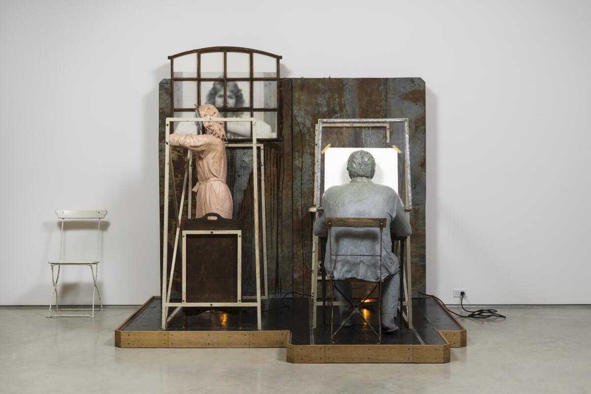 Edward Kienholz and Nancy Reddin Kienholz, "Bout Round Eleven," 1982. 