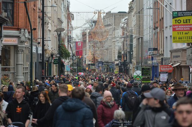 People on Grafton Street