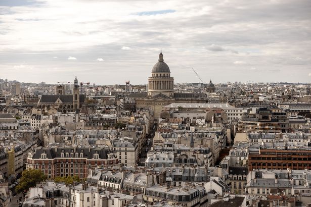 Aerial view of Paris