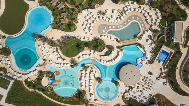 A view of the hotel above