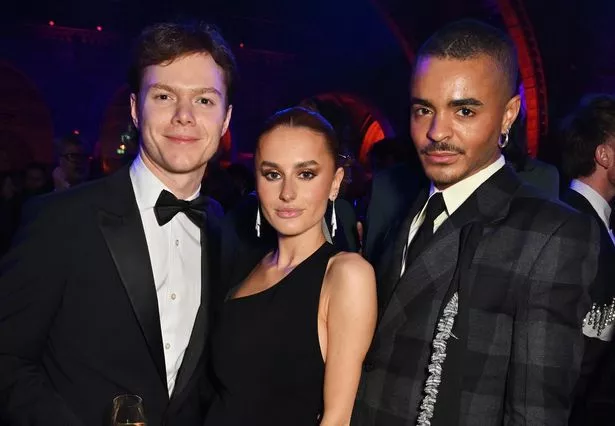 Strictly Come Dancing Amber Davies and boyfriend Ben Joyce at the Olivier Awards