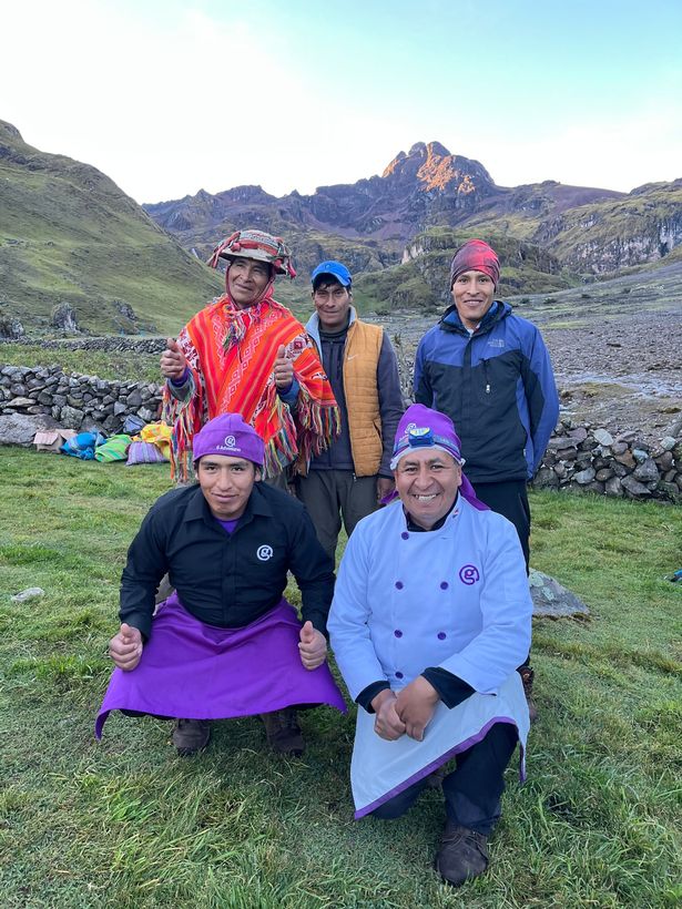 The epic G Adventures team, including chef Marco (front right)
