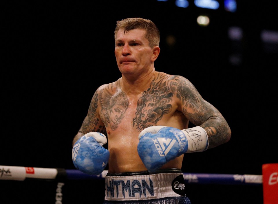 Ricky Hatton during his fight against Marco Antonio Barrera.