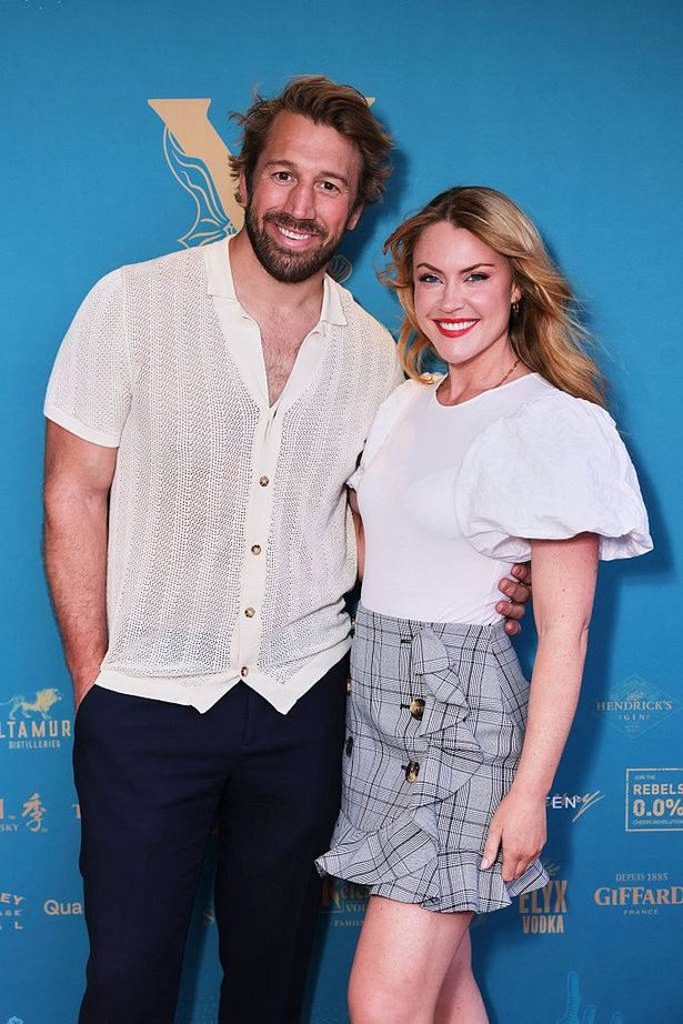 Chris Robshaw and Camilla Kerslake