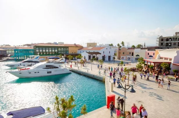 The beautiful Marina in Limassol city in Cyprus