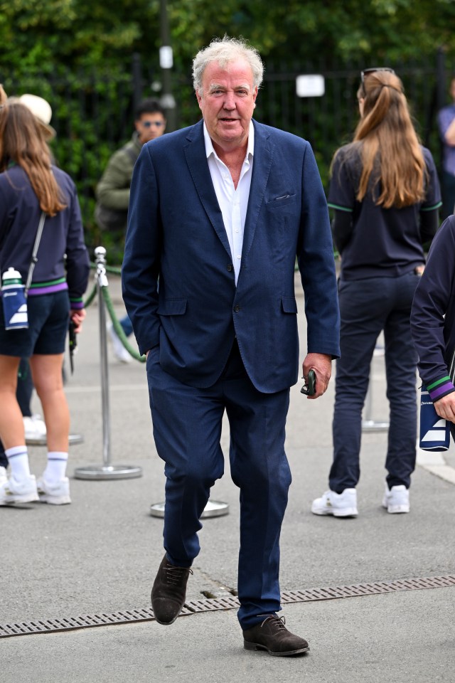 Jeremy Clarkson attends day twelve of the Wimbledon Tennis Championships.