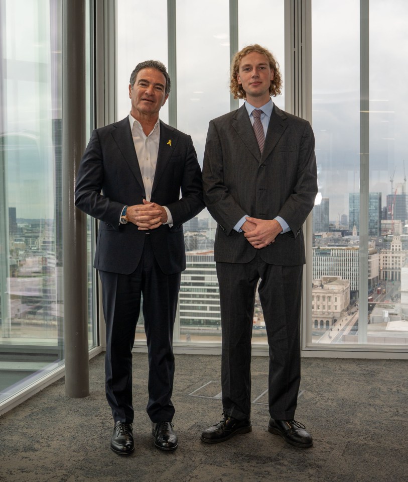 Yossi Cohen, former head of Mossad, with Sun reporter Patrick Harrington.