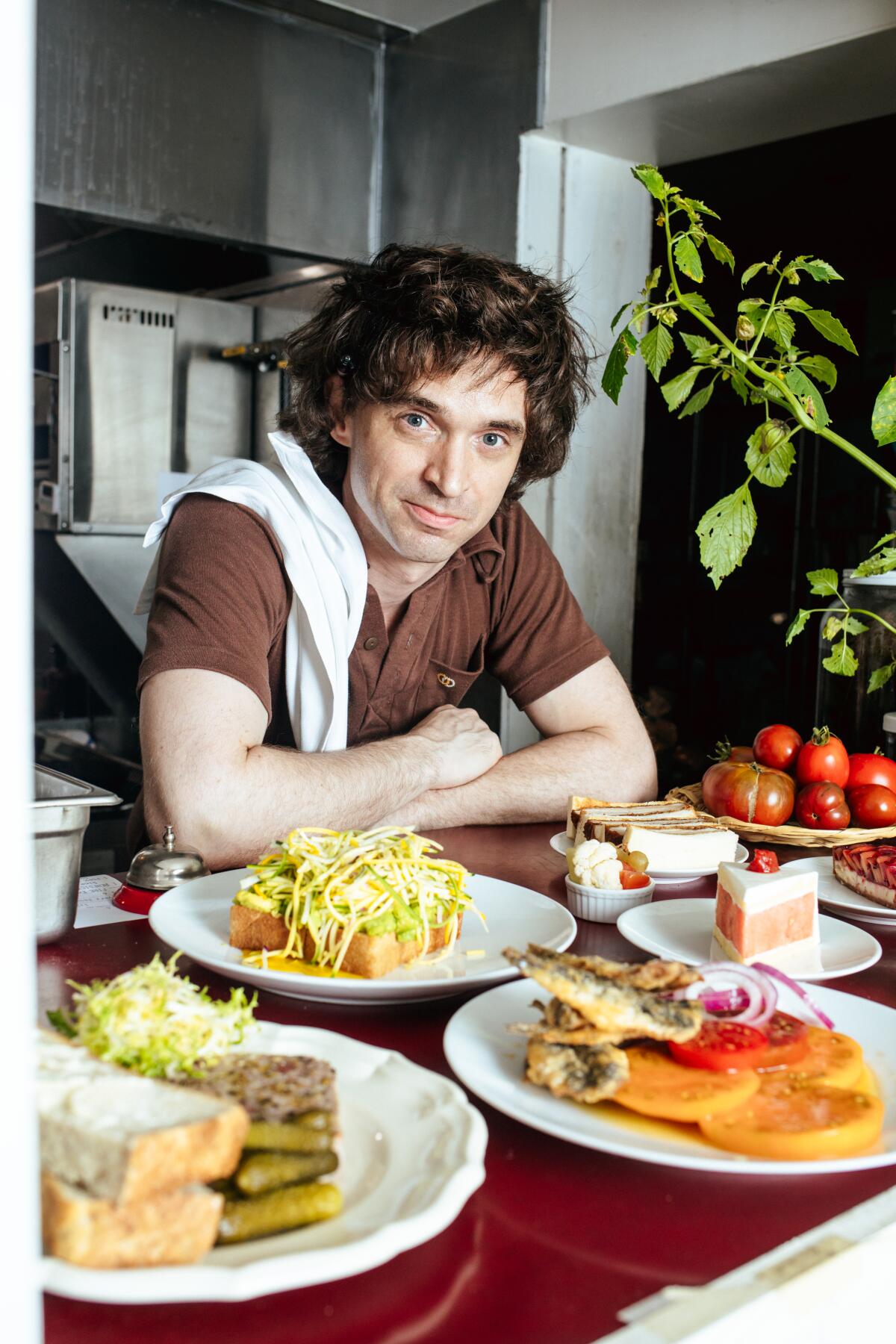 LOS ANGELES -- AUGUST 28, 2025: Chef Giles Clark at Cafe 2001 in downtown Los Angeles on Thursday, August 28, 2025. 