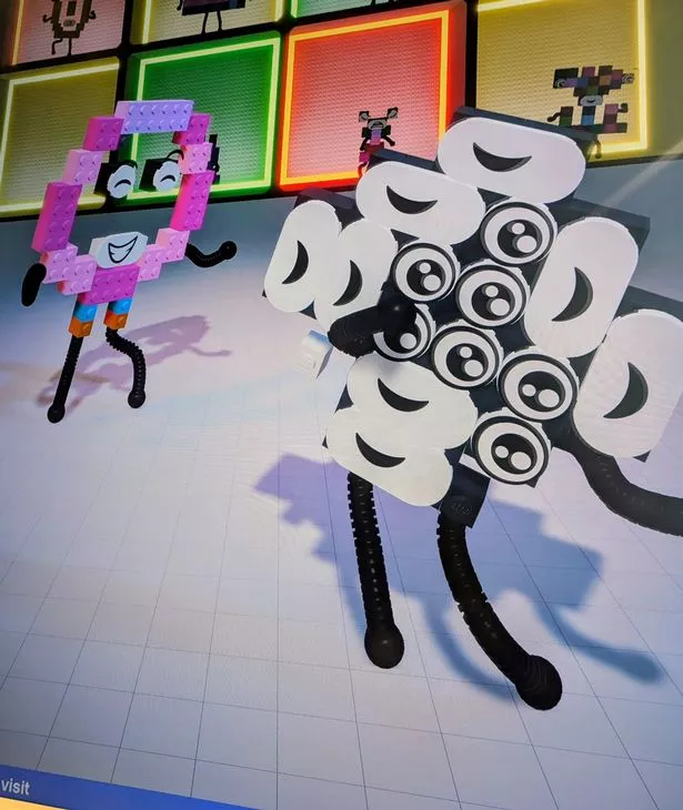 Dancing Lego characters at the Lego Masters Academy