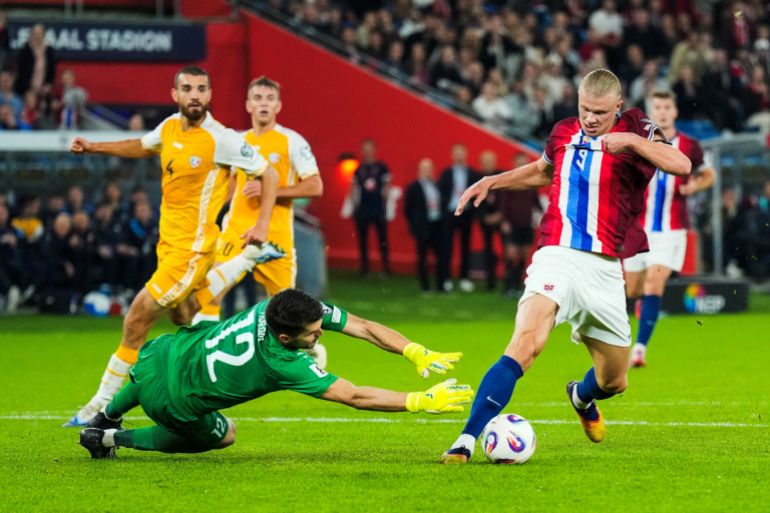 Erling Haaland in action.