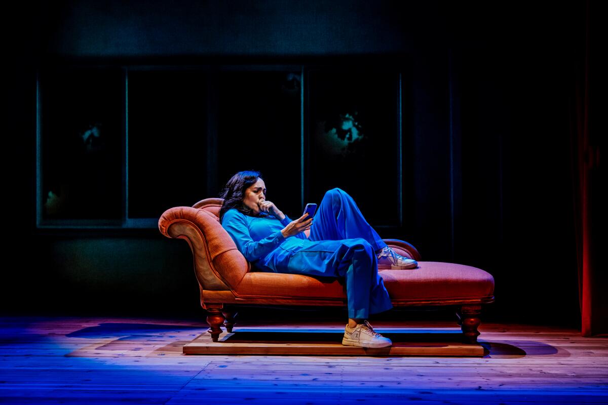 Roxana Ortega in "Am I Roxie?" at Geffen Playhouse.