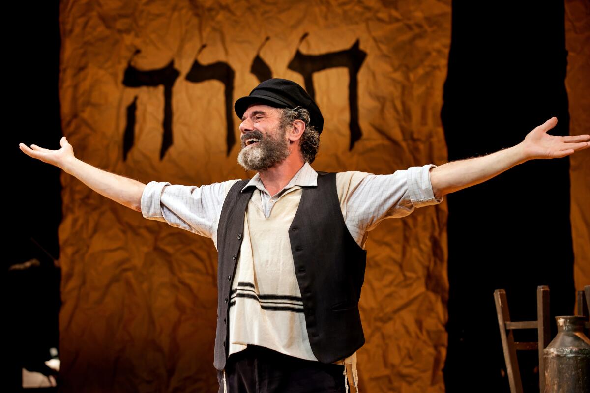Steven Skybell as Tevye in "Fiddler on the Roof."