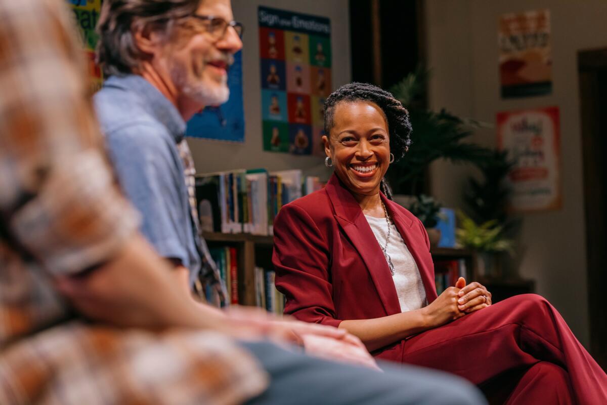 Cherise Boothe in "Eureka Day" at Pasadena Playhouse.
