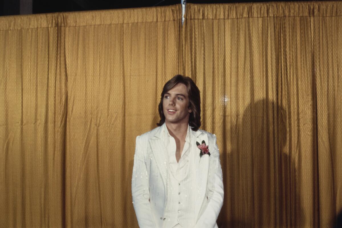 Shaun Cassidy at the 20th Grammy Awards in Los Angeles in 1978.