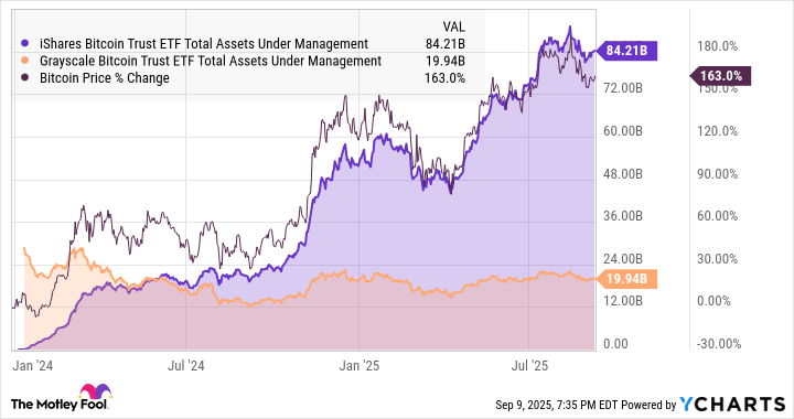 IBIT Total Assets Under Management Chart