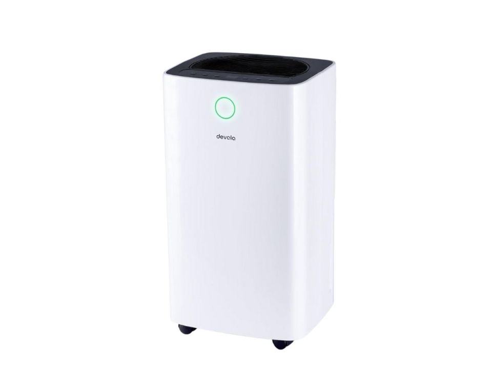 White Devolo air purifier.