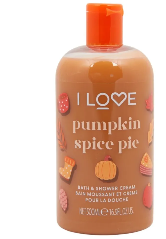 Wilko I Love Pumpkin Spice Pie bath and shower cream.