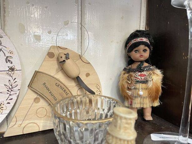 It was a wonder some of the charity shop's wares had made it to the floor