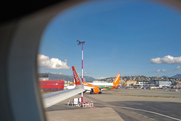 Easyjet Flight at Nice airport