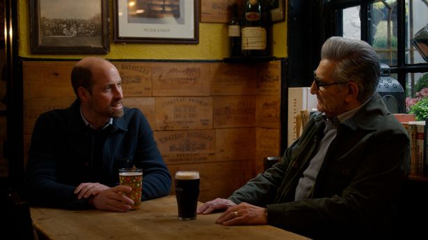 Prince William speaking to Eugene Levy