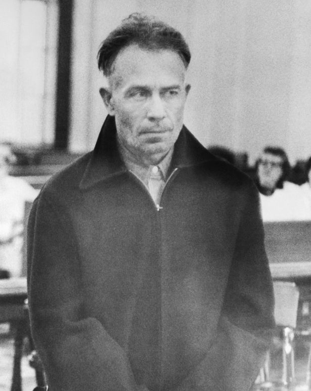 The real Ed Gein, pictured at court 
