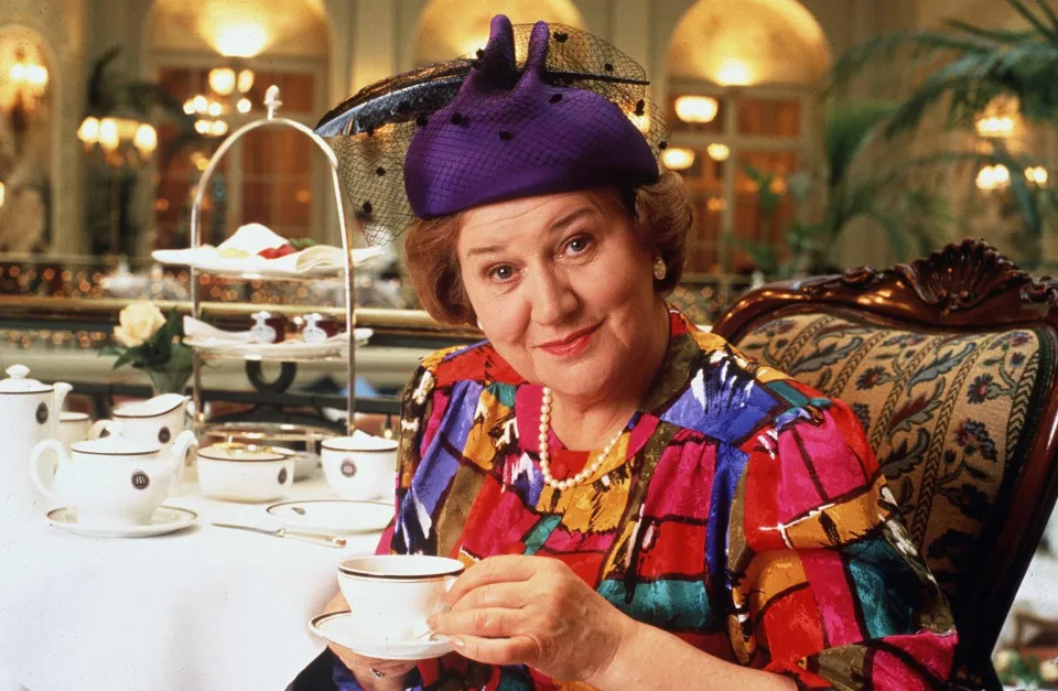 Patricia Routledge at the Waldorf Astoria Hotel, London.