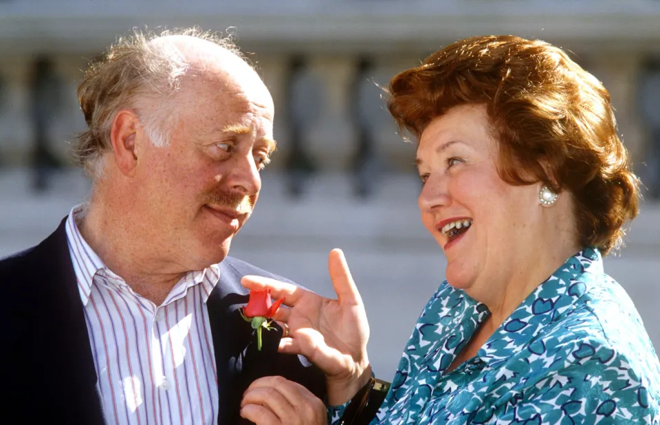 Clive Swift and Patricia Routledge from the TV series 'Keeping Up Appearances'.