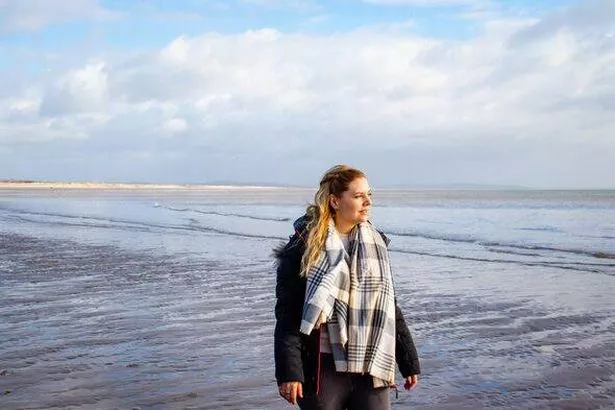Portia taking the Dylan Thomas Walk