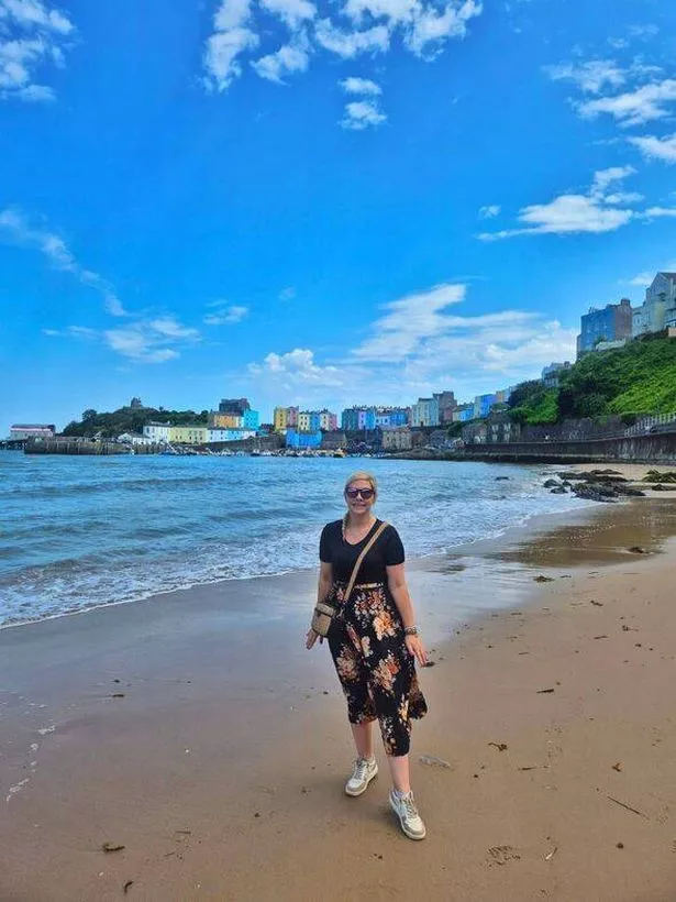 Portia on the beach