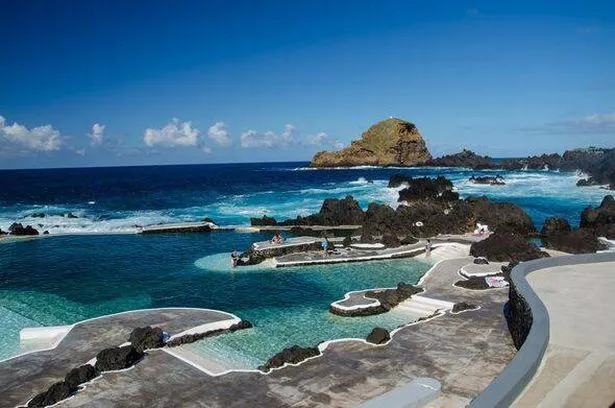 Natural swimming pools in Porto Moniz, Madeira.