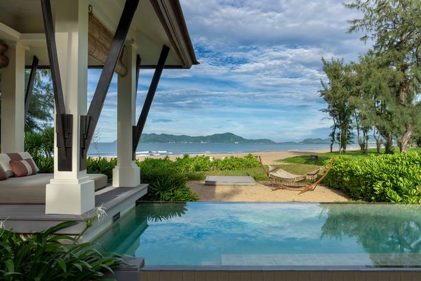 Beach pool villas at Lang Co 