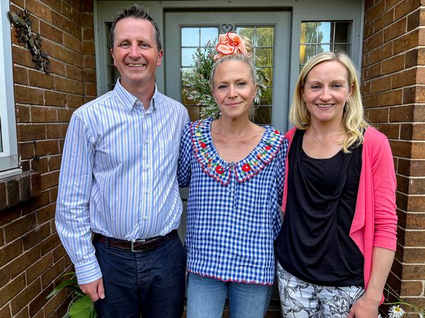 Kellie with Charis’s parents on her new eye-opening documentary