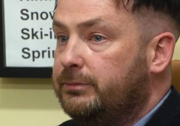 Mr Burton broke down in tears