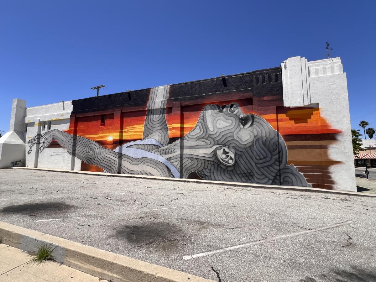 A mural of Misty Copeland by El Mac.