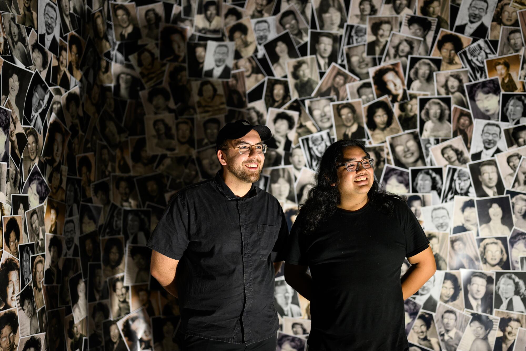 Jackson Mancuso, left, and Josiah Evaristo pose for a portrait.