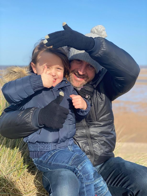 The family in rainy UK