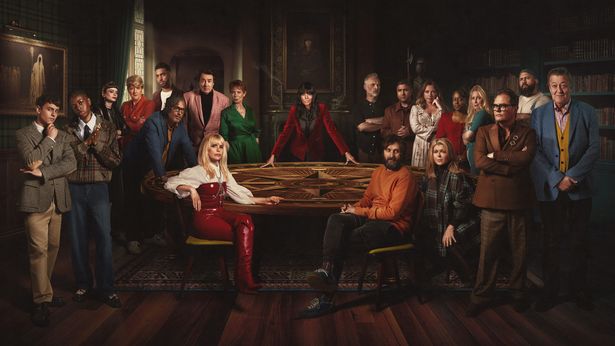 A view of the cast for Celebrity Traitors