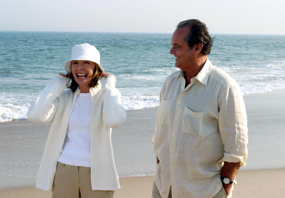Diane Keaton and Jack Nicholson in the Columbia Pictures romantic comedy movie, "Something's Gotta Give."