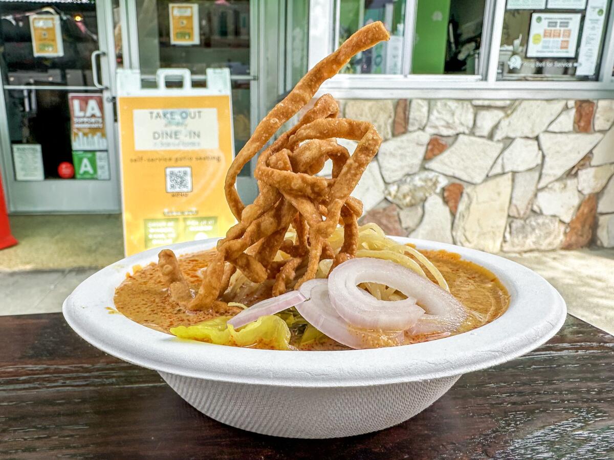 Khao soi at Ayara Thai in Westchester. 