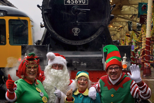 All aboard the East Lancashire Railway Santa Special Service