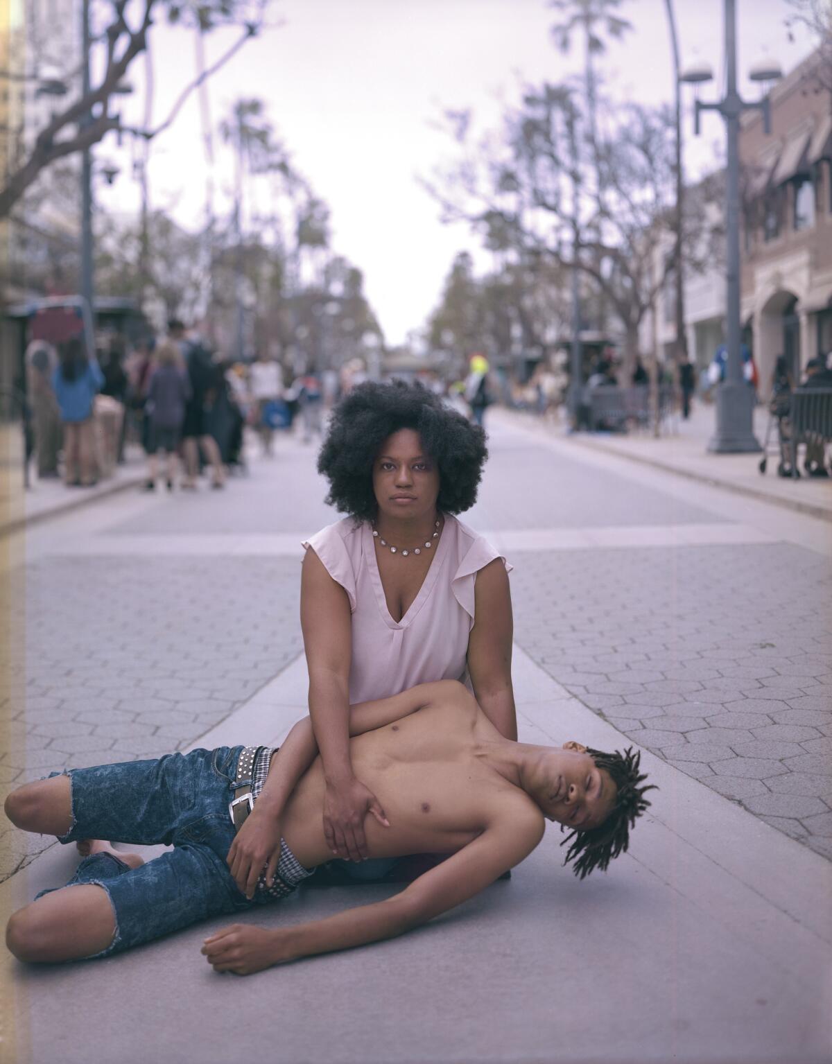 New York artist Jon Henry stages photographs that reflect on reports of Black men killed by police.