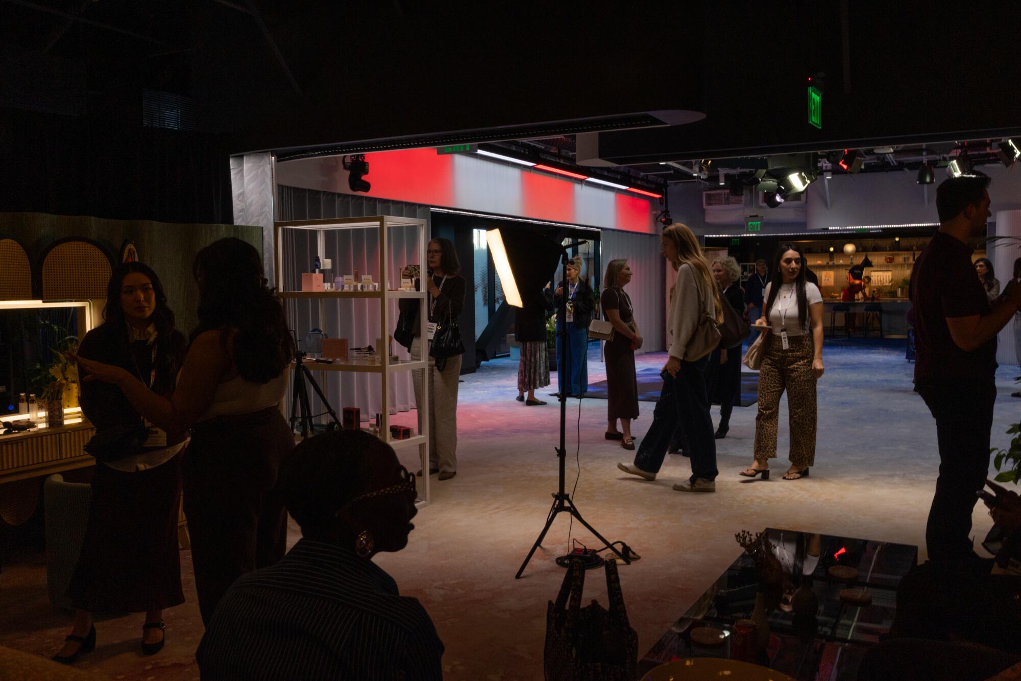YouTube content creators peruse products and film content.