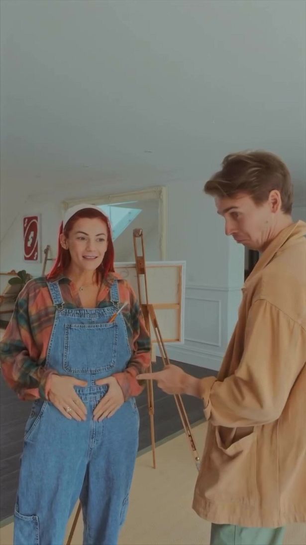 The star is expecting her first child with social media star Joe Sugg
